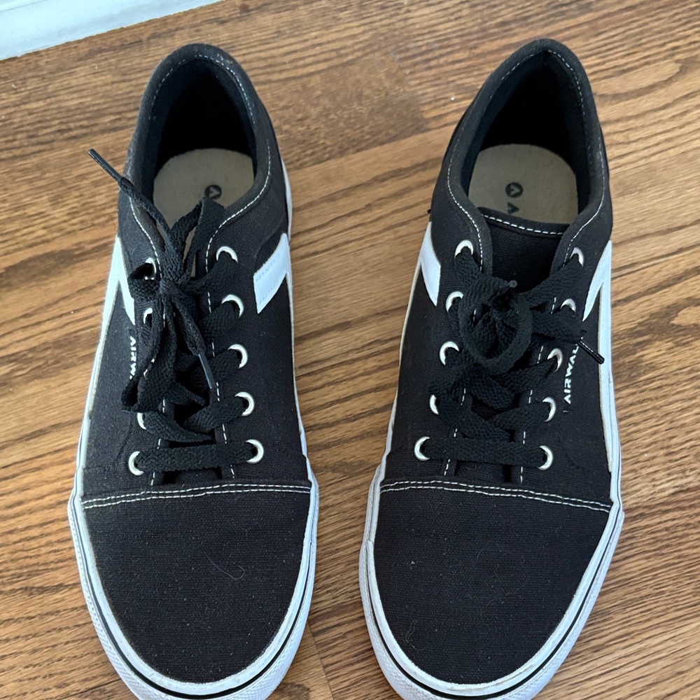 Airwalk Black and White Canvas Sneakers